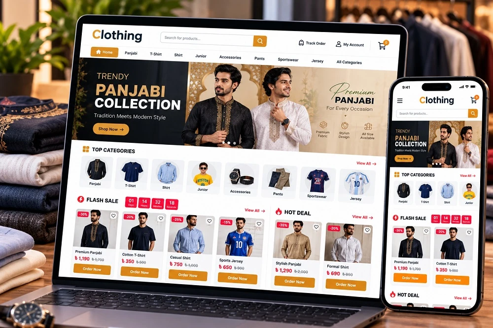 👕 Clothing – Stylish Fashion Ecommerce Website